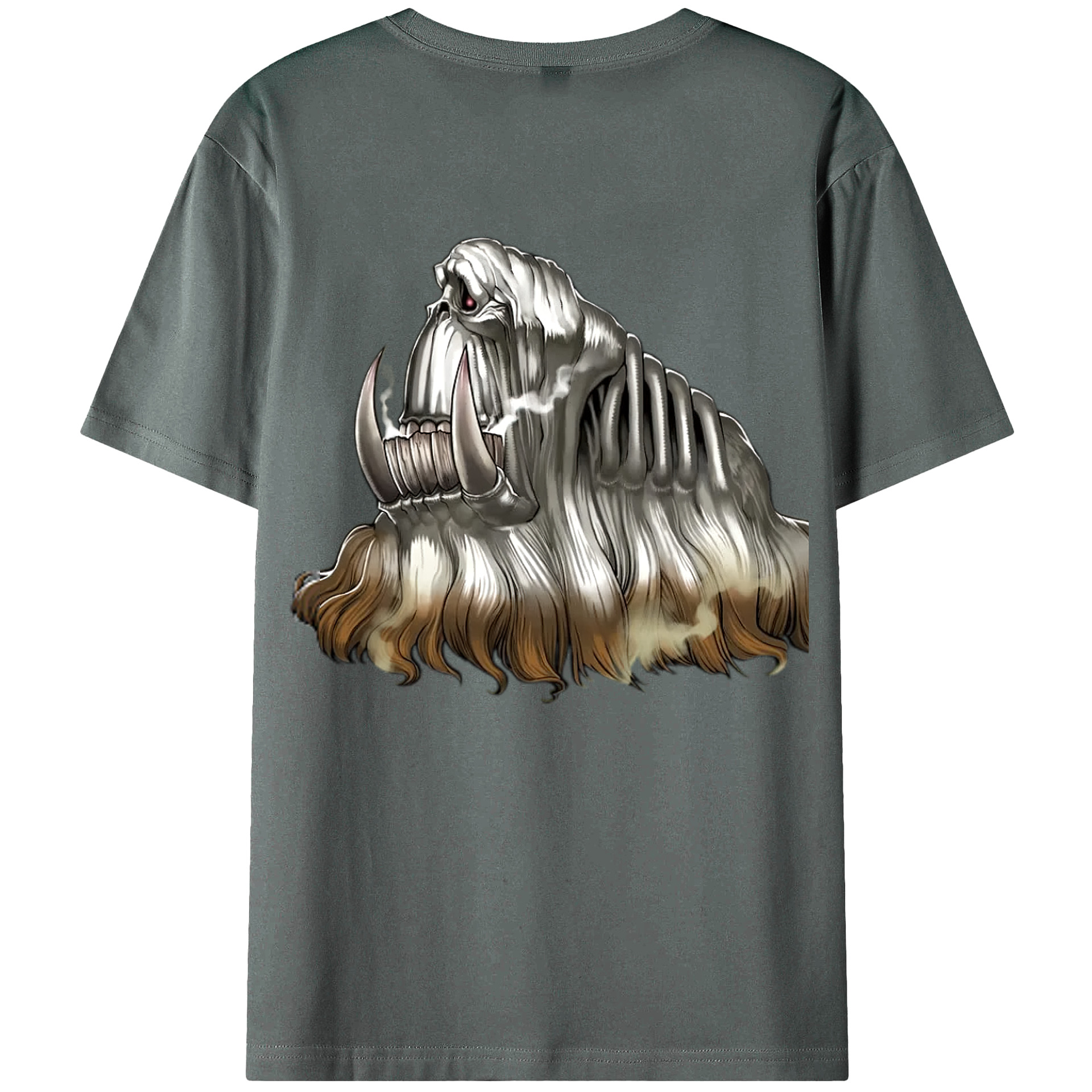 （画像用） 遊☆戯☆王 Yu-Gi-Oh! 綿100％ メンズ半袖Tシャツ（バックプリント） 通気性